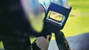 Shoot with the red dot sight