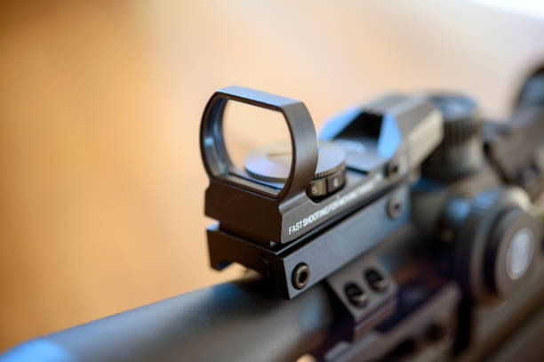 Rifle with red dot sight