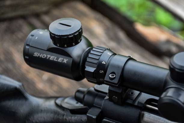 Rifle with a scope